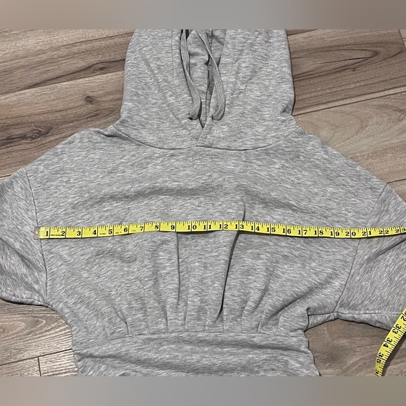 Top Shop Hooded Sweatshirt Dress modern mini or above knee size 6 grey - Picture 10 of 11